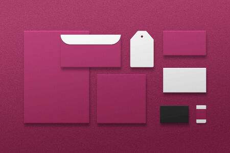 An image showing an envelope and template shapes