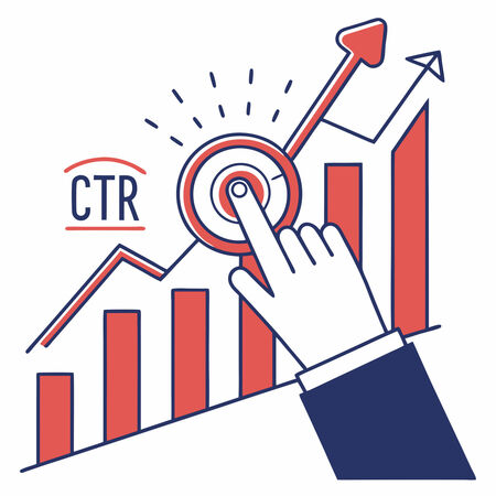 An image showing a graph with an increasing click-through rate
