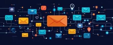 Visual representation of email list customer journey