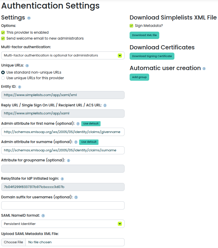 Modify the Authentication Provider Modify the Authentication Provider