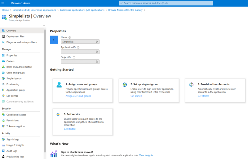 Configure Enterprise Application